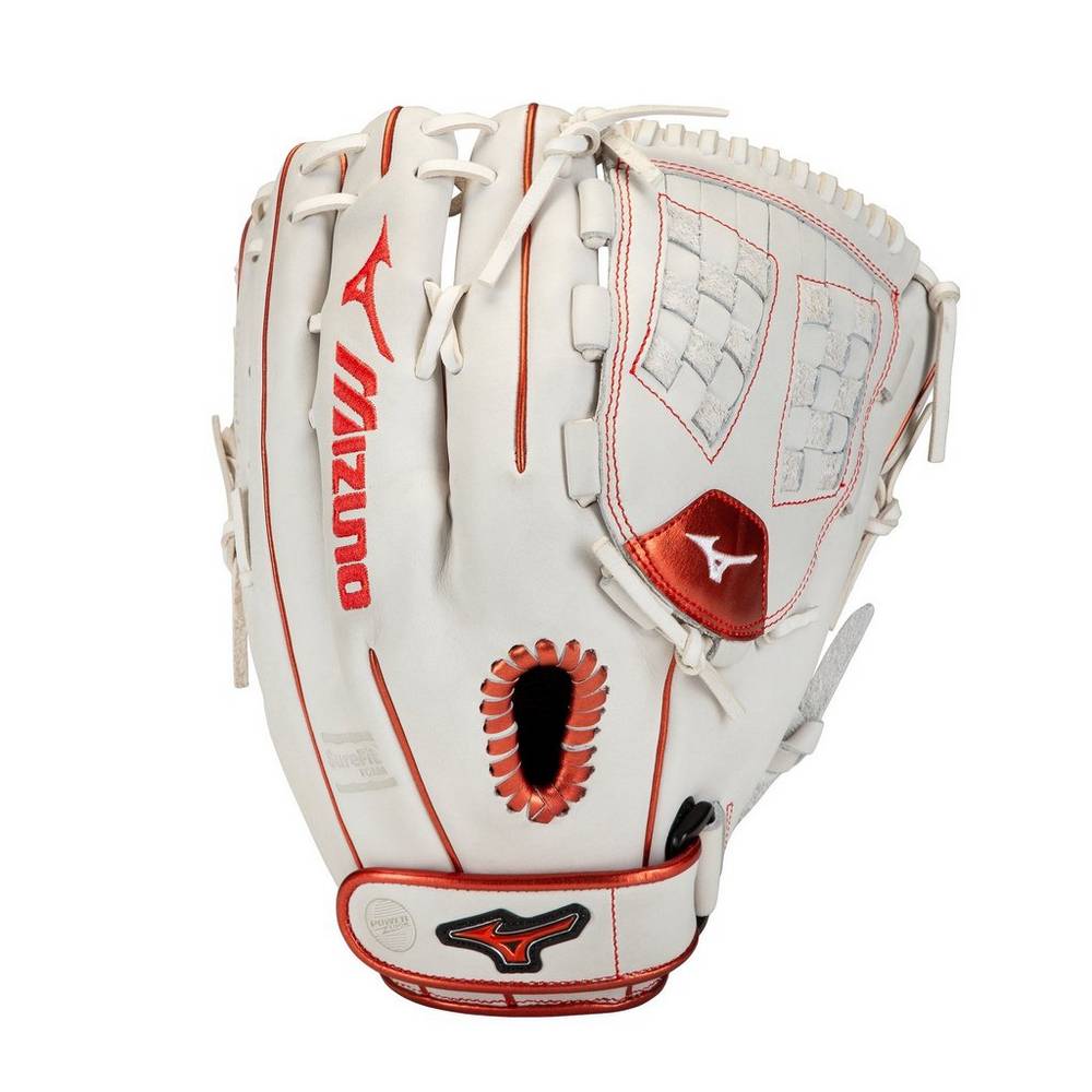 Guantes Mizuno MVP Prime SE Fastpitch 12.5" Mujer Blancas/Rojas Comprar FQCB-52160